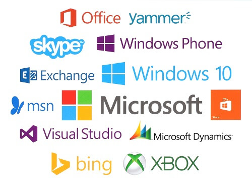 marcas das Microsoft